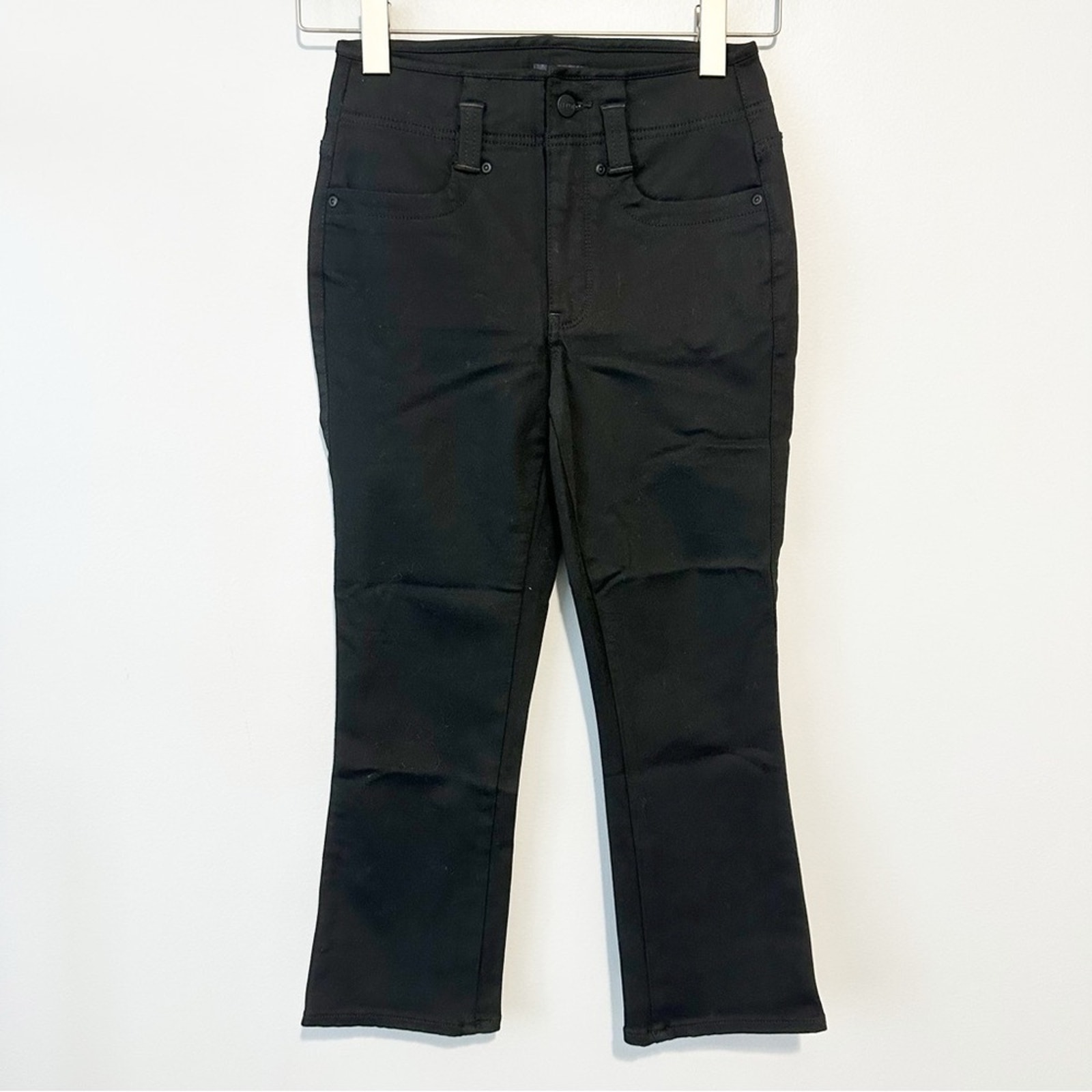 Nydj Ami Skinny Jeans Black Denim Lift Tuck Technology Size 00 Ankle Cropped